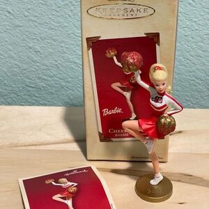 Vintage Mattel Barbie Cheerleader Ornament 2002